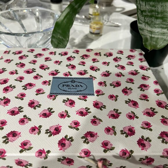 NWT Prada Floral Patent Leather Strappy Slingback Open Toe Heels | Size 36 - Picture 12 of 13